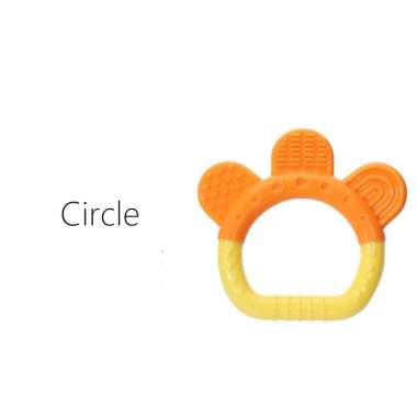 FG Teether Gigitan Bentuk Buah Teether Bahan Silikon Gigitan Bayi BPA Free B11 B11 - Circle