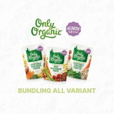 Bundling Only Organic Kindy 1 - 5 Years Old (3 Pcs) Random