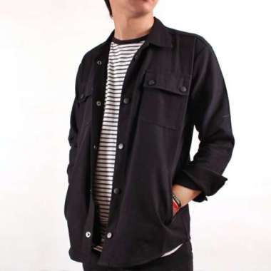 Semi Parka Kemeja Parka Pria Original - Hitam, XL Hitam XXL