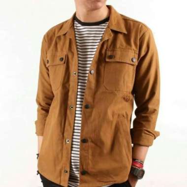 Semi Parka Kemeja Parka Pria Original - Hitam, XL Caramel XL