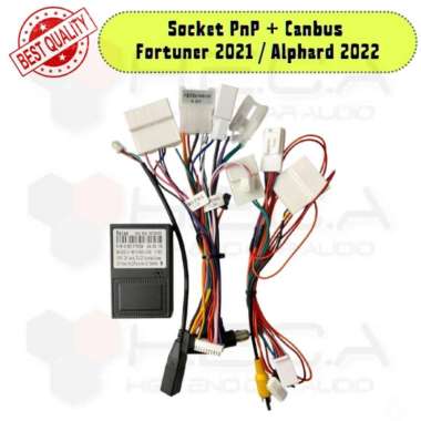 Socket PNP + Canbus Fortuner 2021 / Alphard 2022 Android Plug And Play Head Unit Steering Stir