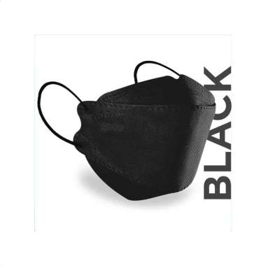 Goto KF94 Disposable Mask 4 Ply Masker Earloop 4Ply Kesehatan KF 94 Black