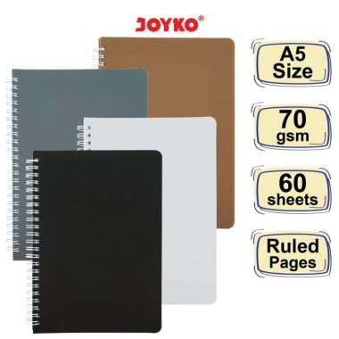 Ruled Notebook Diary Agenda Buku Catatan Bergaris Joyko NB-690 Coklat