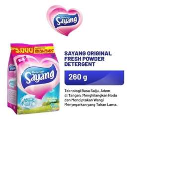 DETERGENT SAYANG BUBUK POWDER DETERGENT 260 GR ORIGINAL FRESH