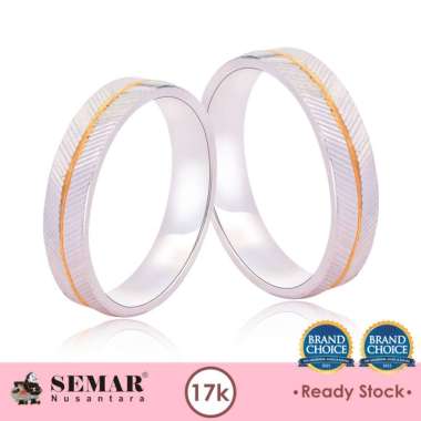 Cincin Emas Keyna Wedding Ring Gold Cincin Nikah 17K Semar Nusantara 22