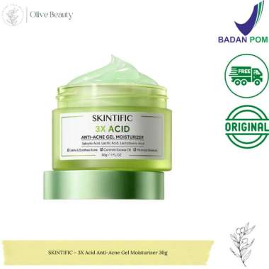 SKINTIFIC - 3X Acid Anti-Acne Gel Moisturizer 30g