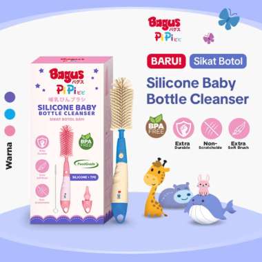 Bagus Pipi Silicone Baby Bottle Cleanser - Sikat Botol Bayi