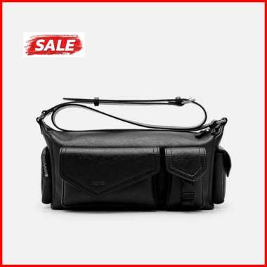 PEDRO TAS SELEMPANG PRIA ORIGINAL PEDRO SLING BAG ASLI ORI BRANDED TERBARU HITAM BLACK PM048