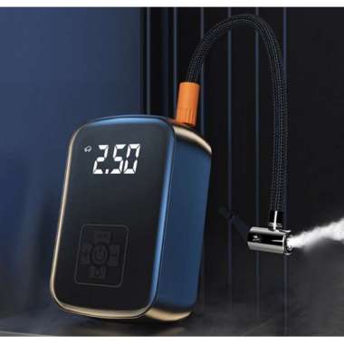 Pompa Ban Elektrik Digital Tire Inflator Power Bank 150 PSI Hitam