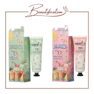 Walnuts CC Body Sunscreen 200ml - DD Body Sunscreen Lotion Spf 50 Pa+++ 135gr / Sachet 40gr DD GREEN