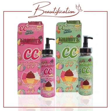 Walnuts CC Body Sunscreen 200ml - DD Body Sunscreen Lotion Spf 50 Pa+++ 135gr / Sachet 40gr CC PINK 