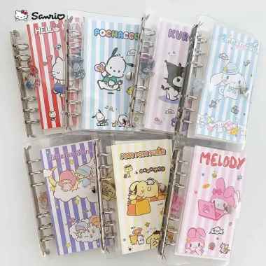 Buku Binder Ring Besi FREE STIKER Gantungan Cute NoteBook Diary Kawaii 2pc RANDOM SR