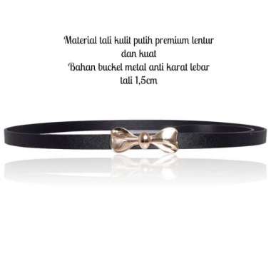ikat ban pinggang wanita cantol JUMBO sabuk wanita kulit Hitam panjang 105-110