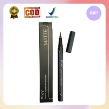 PIXY INTENSE TO LAST PEN EYELINER(EYELINER SPIDOL) 01 natural black