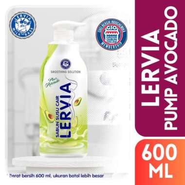 Lervia Sabun Mandi Cair Body Wash 600ml (Botol) avocado
