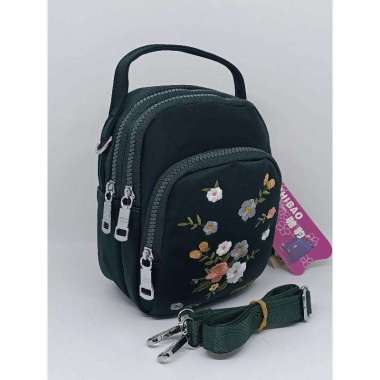 Tas Slempang Chibao Y332-11 Wanita Perempuan Cewek Y332-11 Slpg Sulam Army