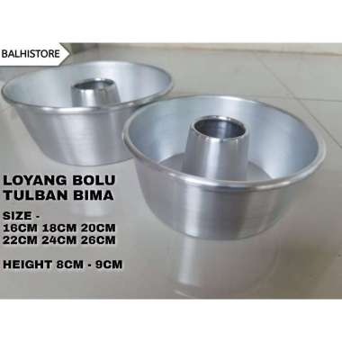 Cetakan Kue Bolu / Loyang Kue Tulban Bima Baking Pan Loyang Bolu Press Tebal Tulban Bima 22cm