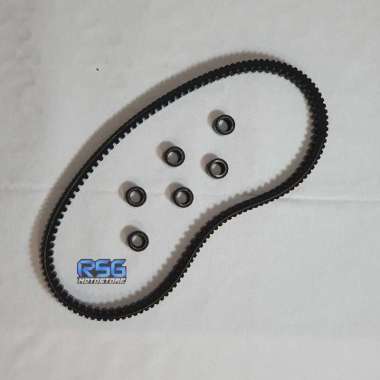 PAKET BELT COG & ROLLER BRT GENIO BEAT DELUXE SCOOPY STYLISH ESP NEW 110 K0J 12 mix 14 gram