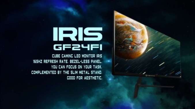 MONITOR CUBE GAMING IRIS 24" GF24FI FHD HDMI IPS 165HZ 1MS