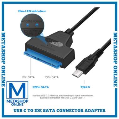 USB Type-C to SATA Cable IDE Connector Adapter Converter Kabel