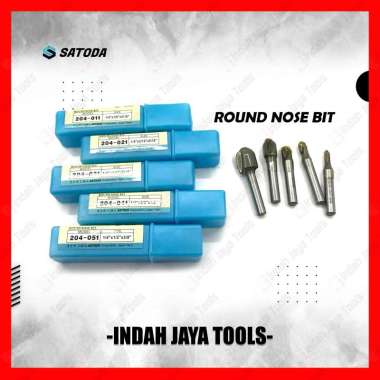 SATODA Round Nose Bit 3 4 5 6 8 10 12 mm - Router Bit Mata Profil Flutes Carbide Tipped Bulat Seteng