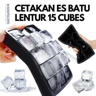 Tempat Es Batu Kulkas Cetakan Es Batu Silikon Model Cube
