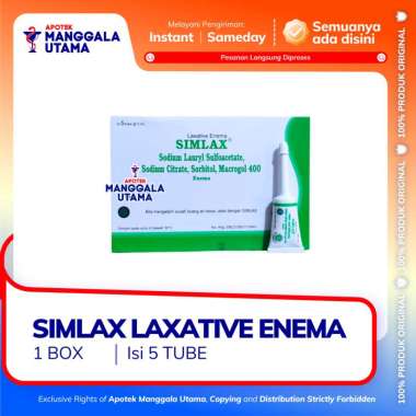 SIMLAX LAXATIVE ENEMA PER TUBE 5 ML