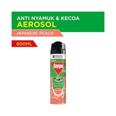 Baygon Spray Anti Nyamuk Japanese Peach 600mL