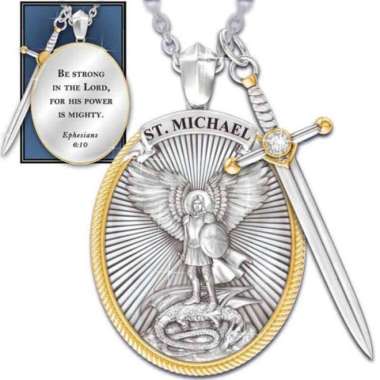 FCC Catholic Patron Saint Pendant Michael St. Michael The Archangel