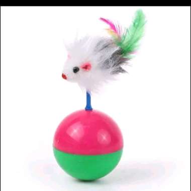 TIKUS BOLA MAINAN BULU KUCING KITTEN CAT DOG
