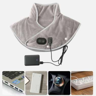Neck Heating Pad Wrap Heated Shoulder Massager USB Electric Cervical