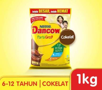 Dancow Fortigro Coklat 1 kg Susu Dancow coklat Pouch 1 kg pakingbublewrap