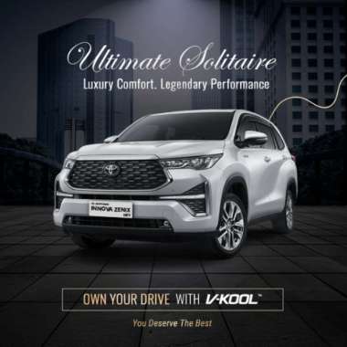 Kaca Film V-KOOL Ultimate Solitaire TOYOTA INNOVA ZENIX SKKB VK10