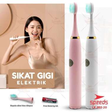 [DEWASA] SIKAT GIGI ELEKTRIK/SIKAT GIGI MINI ELECTRIC TOOTHBRUSH/SIKAT GIGI BATERAI OTOMATIS PUTIH