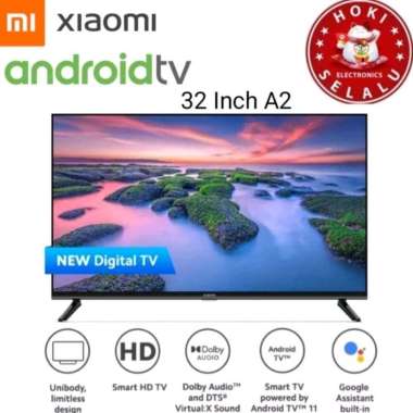 Xiaomi Smart Android TV 32 Inch A2 32A2 Frame Less Digital Dolby DTS Audio