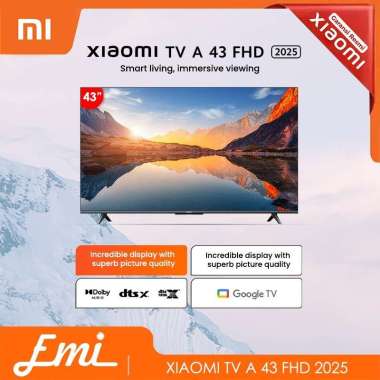 Mi Google TV 43 Inch A 2025 FHD 1080P 60Hz HDMI Dolby Smart Digital Televisi 43Inch + Bracket