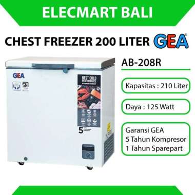 Cooler Box Chest Freezer 200 Liter GEA 1 Pintu AB-208-R AB208R