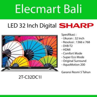 Televisi LED 32 Inch Sharp Digital 2T-C32DC1I