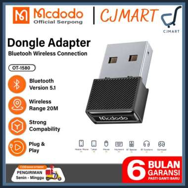 MCDODO USB Bluetooth Adapter Wireless Dongle PC Bluetooth Receiver 5.1