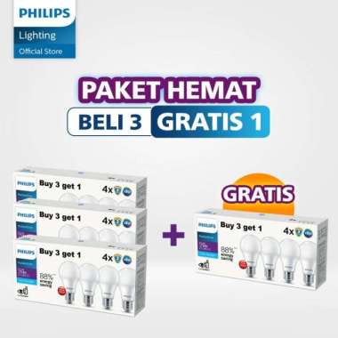 [FS] Philips Beli 3 Gratis 1 RadiantLine Multipack LEDBulb 9W 6500K