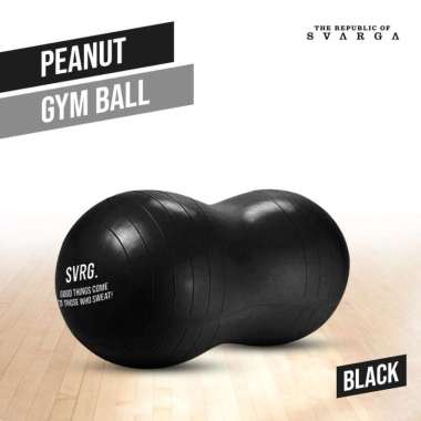 Svarga Peanut Gym Ball | Bola Hamil | Anti Burst | Yoga & Pilates Black