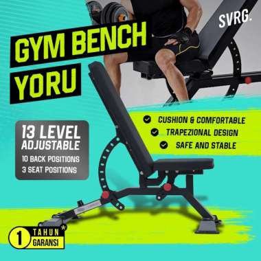 SVRG. Gym Bench Yoru – Adjustable Gym Bench - Weightlifting Bench