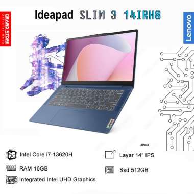 LAPTOP LENOVO IDEAPAD SLIM 3 Intel Core i7-13620H 16GB/512GB WIN 11 HOME