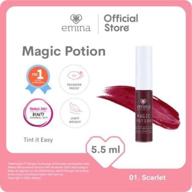 MURAH Emina Magic Potion 5.5 mL - Lip Tint Natural dan Fresh 02 Sunglow