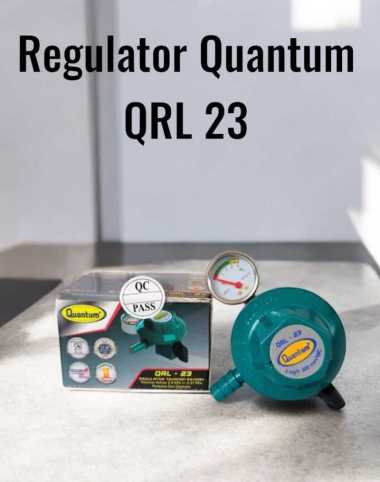 QUANTUM Regulator Gas LPG QRL-23 Regulator Quantum dengan Meteran