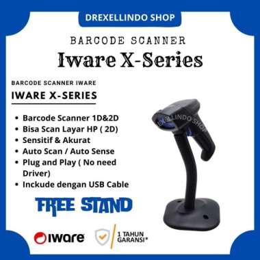 Barcode Scanner Usb Bluetooth Wireless 1D/2D Auto Scan Iware X Series 2D BLUETOOTH