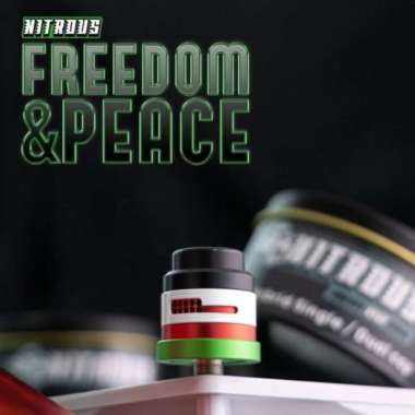 NITROUS RDA 22M BY KOKO SARANG X DAMN VAPE freedom peace