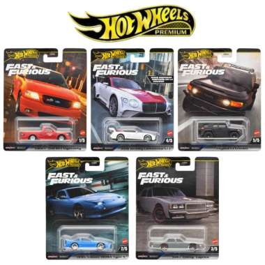 Hot Wheels Premium Fast & Furious H Set 5Pcs Bentley FJ SVT NISSAN