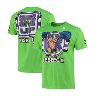 [KAOS] WWE John Cena "Cenation Respect" T-Shirt Lime NSA M