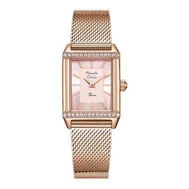 Alexander Christie Wanita AC 2B57 Jam Tangan Wanita Rantai anti air original 100% kekinian Rosegold